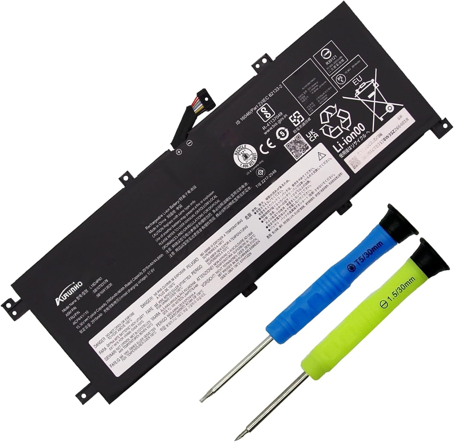 Amazon.com: AURUNHO L18C4P90 L18D4P90 L18M4P90 Laptop Battery